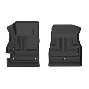 Nissan Versa Floor Mats - Front - Husky Liners - X-act Contour - Black - `20-`22